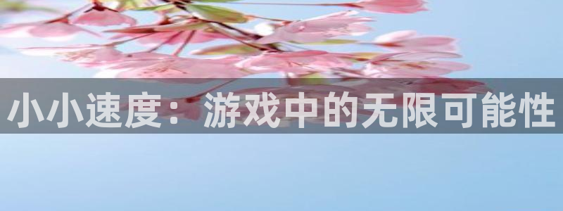 bg大游官网登录注册账号是什么：小小速度：游戏中的无限可能性